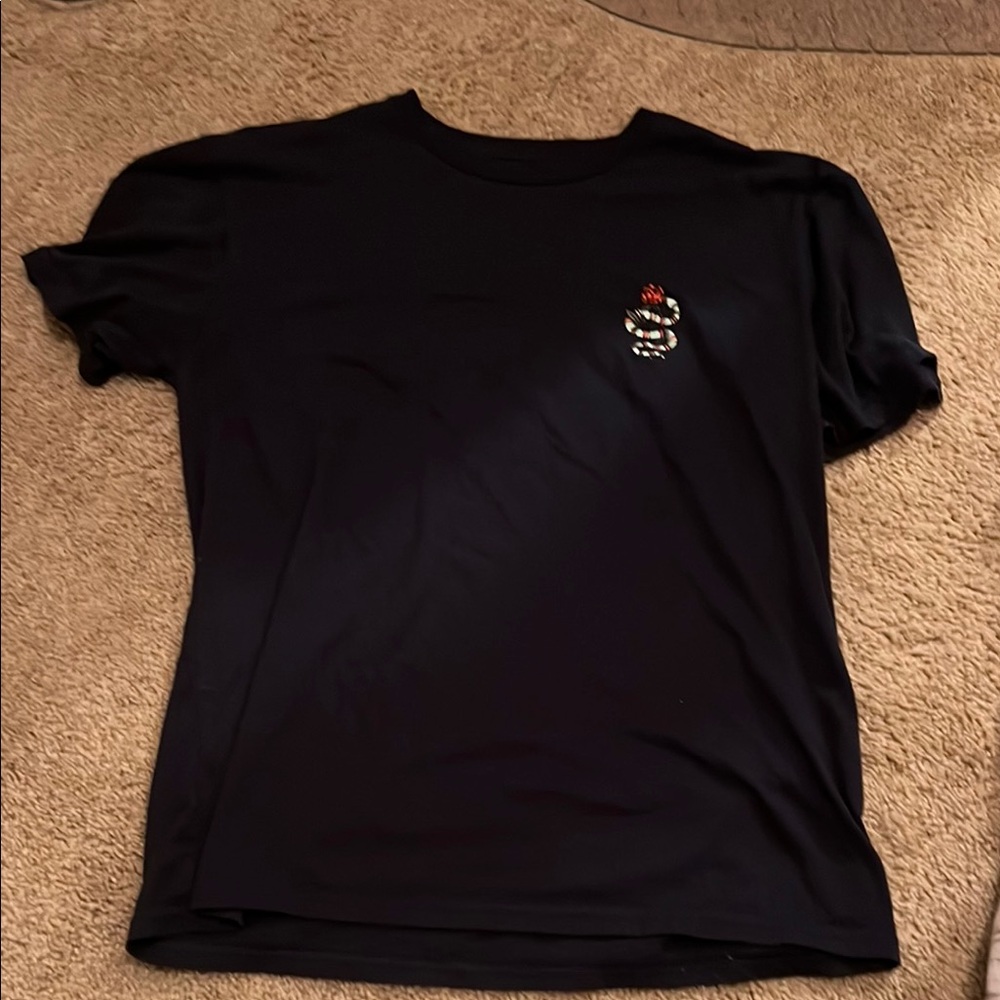 Black PS/Basics T-Shirt with Embroidered Logo